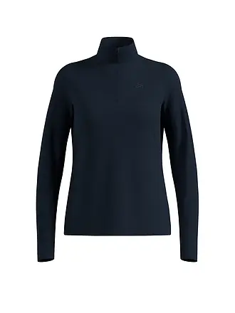 ODLO | Camiseta interior con cremallera para mujer Besso Mid Layer | dunkelblau